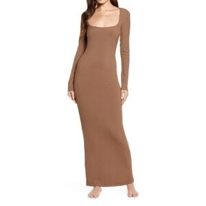 Skims Soft Lounge Long-sleeve Dress